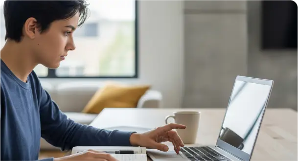 Online application selected