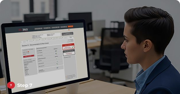 Online step 7 - Check your application and submit to RL360